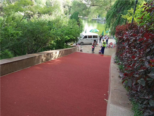 辽源彩色路面施工